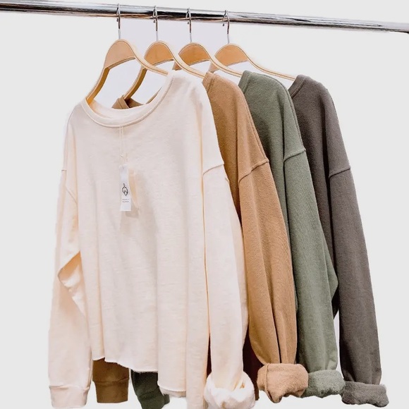 Tan Crewneck Sweatshirt - Picture 2 of 2